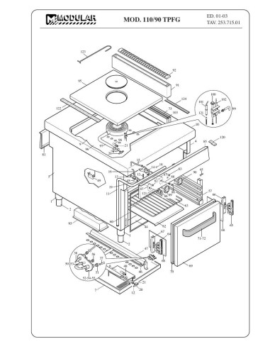 Pièces détachées MODULAR 110-90-TPFG Annee 2003 