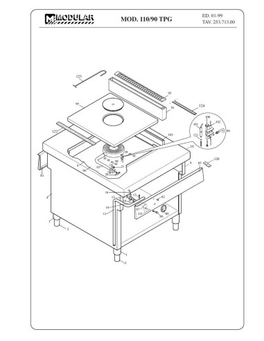 Pièces détachées MODULAR 110-90-TPG Annee 1999 