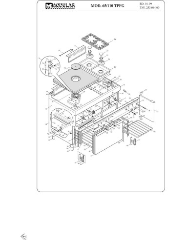 Pièces détachées MODULAR 65-110TPFG Annee 1999 