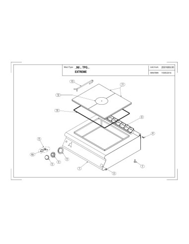 Pièces détachées MODULAR 90-80TPG Annee 2014 