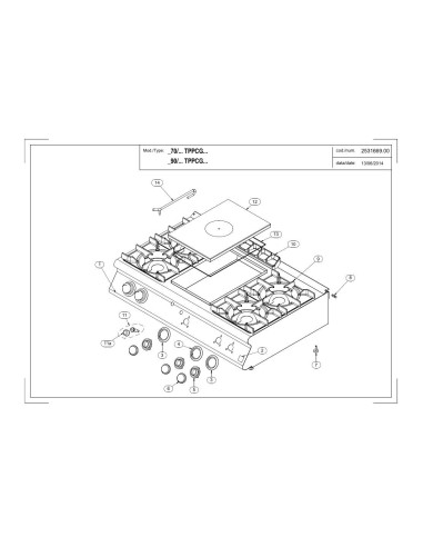 Pièces détachées MODULAR 90-80TPPCG Annee 2014 