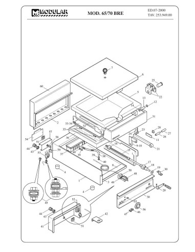 Pièces détachées MODULAR 65-70BRE Annee 2000 