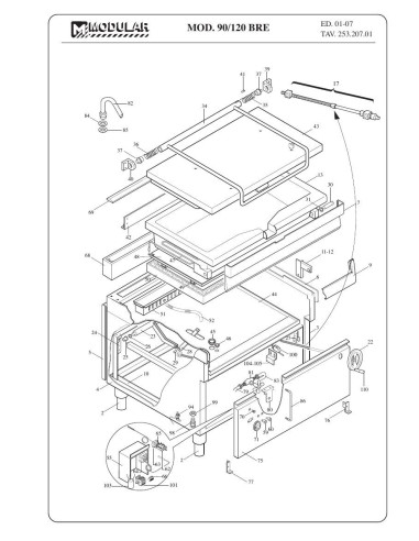 Pièces détachées MODULAR 90-120-BRE Annee 2007 