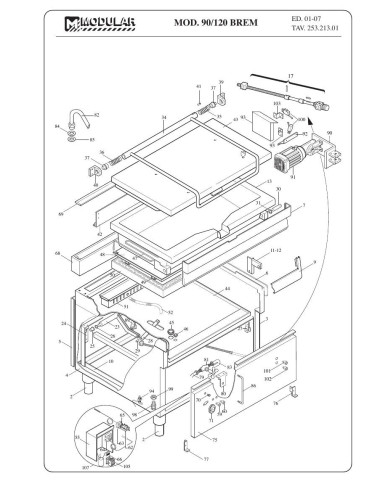 Pièces détachées MODULAR 90-120-BREM Annee 2007 