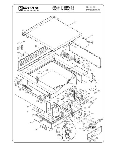 Pièces détachées MODULAR 94 BRG M Annee 01-2008 