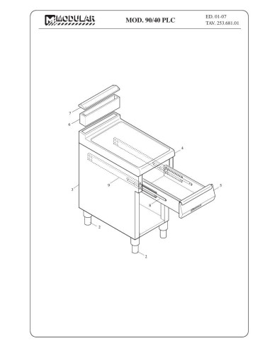 Pièces détachées MODULAR 90-40-PLC Annee 2007 