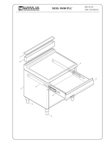 Pièces détachées MODULAR 90-80-PLC Annee 2007 