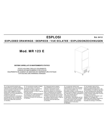 Pièces détachées MODULINE MR123E Annee 04-2012 