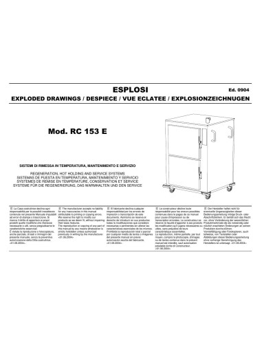 Pièces détachées MODULINE RC153E Annee 09-2004 