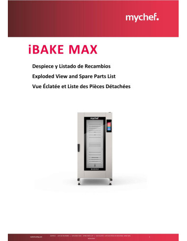 Pièces détachées MYCHEF BIE1600D 