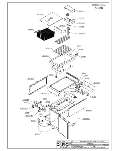 Pièces détachées CAPIC W341033 Annee 2015 - CAPIC W341033 - Annee 2015 - Capic