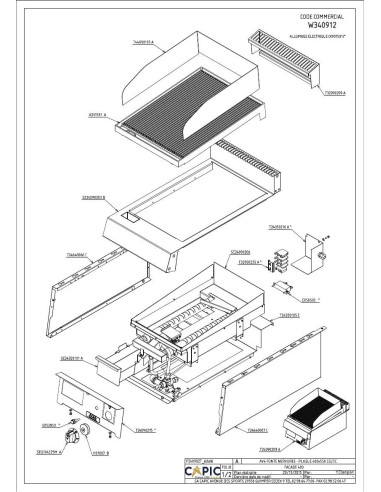 Pièces détachées CAPIC W340912 Annee 2015 - CAPIC W340912 - Annee 2015 - Capic