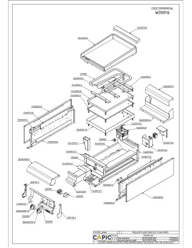 Pièces détachées CAPIC W290916 Annee 2015 - CAPIC W290916 - Annee 2015 - Capic