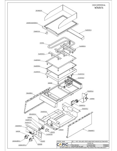 Pièces détachées CAPIC W340414 Annee 2015 - CAPIC W340414 - Annee 2015 - Capic