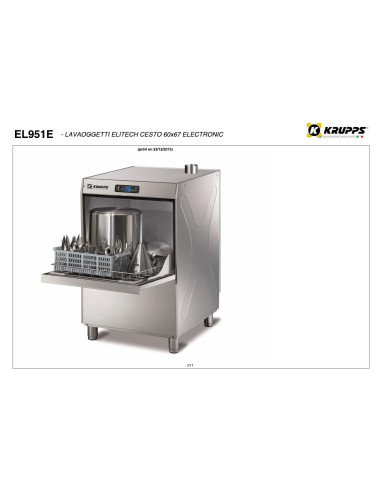 Pièces détachées KRUPPS ELITECH EL951E Annee 2015 - KRUPPS ELITECH EL951E - Annee 2015 - Krupps