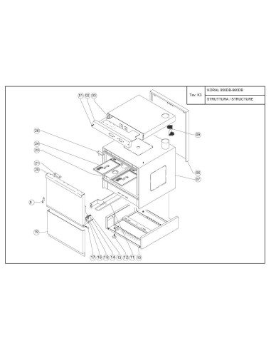 Pièces détachées KRUPPS KORAL 960DB Annee 0 - KRUPPS KORAL 960DB - Annee 0 - Krupps