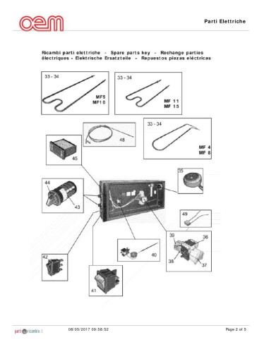 Pièces détachées OEM MF-15 Annee 0 