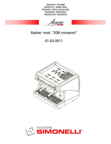 Pièces détachées NUOVA SIMONELLI APPIA-COMPACT (201103-) Annee 201103- 