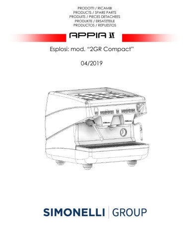 Pièces détachées NUOVA SIMONELLI APPIA-II-COMPACT (201904-) Annee 201904- 