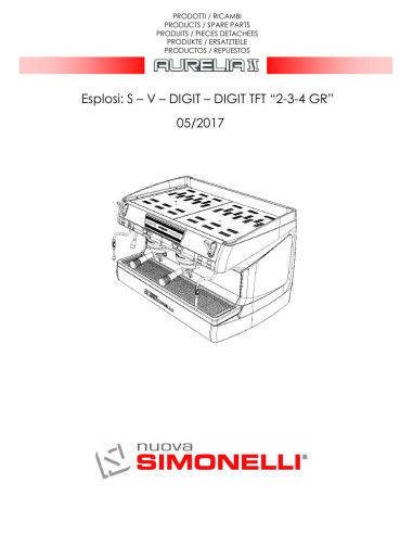 Pièces détachées NUOVA SIMONELLI AURELIA-II-S-V-DIGIT (201705-) Annee 201705- 