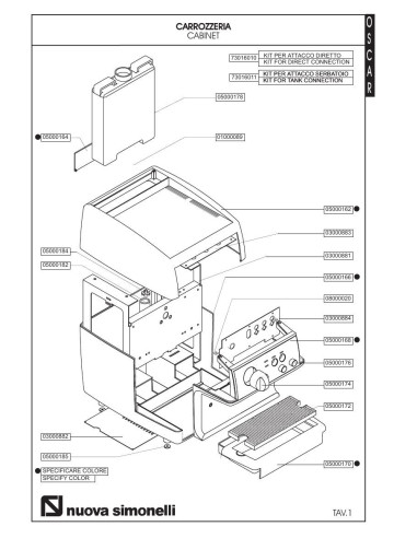 Pièces détachées NUOVA SIMONELLI OSCAR 