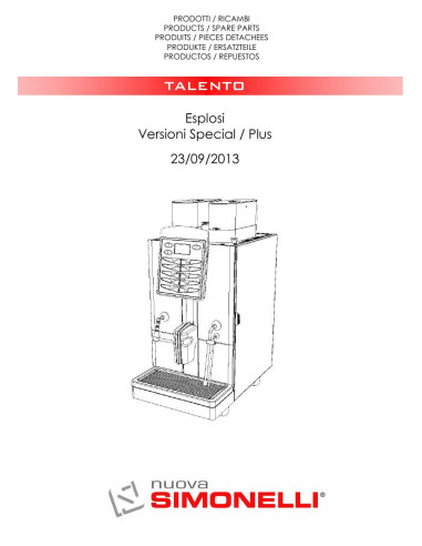 Pièces détachées NUOVA SIMONELLI TALENTO (201309-) Annee 201309- 