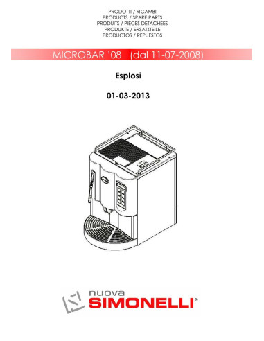 Pièces détachées NUOVA SIMONELLI MICROBAR (201303-) Annee 201303- 