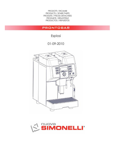 Pièces détachées NUOVA SIMONELLI PRONTOBAR (201009-) Annee 201009- 