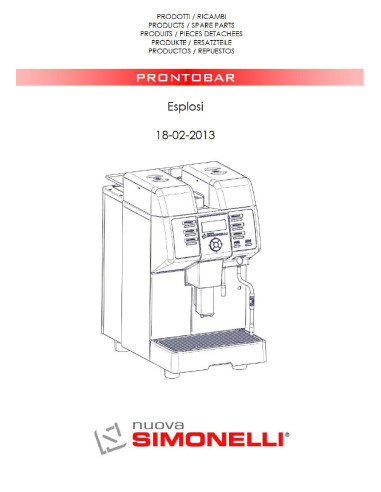 Pièces détachées NUOVA SIMONELLI PRONTOBAR (201302-) Annee 201302- 