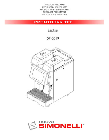 Pièces détachées NUOVA SIMONELLI PRONTOBAR-TFT (201907-) Annee 201907- 