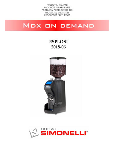 Pièces détachées NUOVA SIMONELLI MDX-ON-DEMAND (201806-) Annee 201806- 