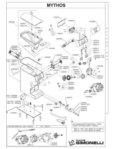 Pièces détachées NUOVA SIMONELLI MYTHOS ONE 2015 