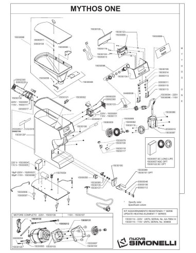 Pièces détachées NUOVA SIMONELLI MYTHOS ONE 2019 