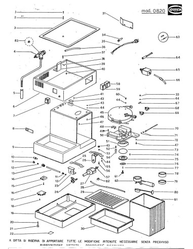 Pièces détachées QUICK MILL 0820 