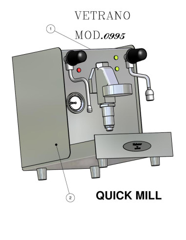 Pièces détachées QUICK MILL 0995-VETRANO 