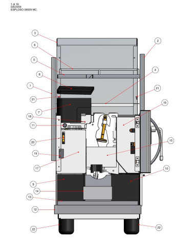 Pièces détachées QUICK MILL 05009 