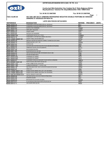 Pièces détachées OZTIRYAKILER GN-1200-LMV-72D3.12LMV.00-630210 (201806-) 