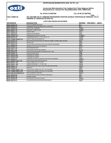 Pièces détachées OZTIRYAKILER GN-1200-NMV-72D3.12NMV.00-630211 (201812-) 