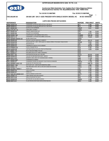 Pièces détachées OZTIRYAKILER GN-600-LMV-K-72K3.06LMV.00-820041 (201806-) 