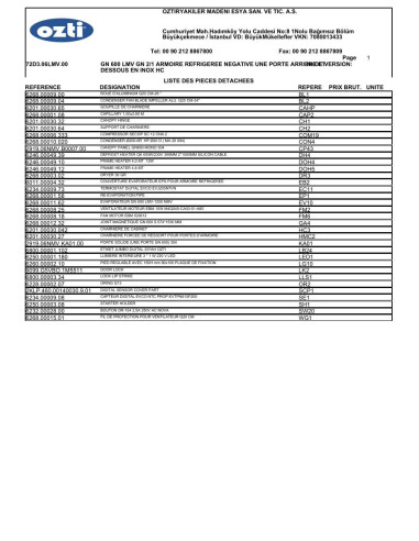 Pièces détachées OZTIRYAKILER GN-600-NMV-72D3.06LMV.00-630206 (201806-) 