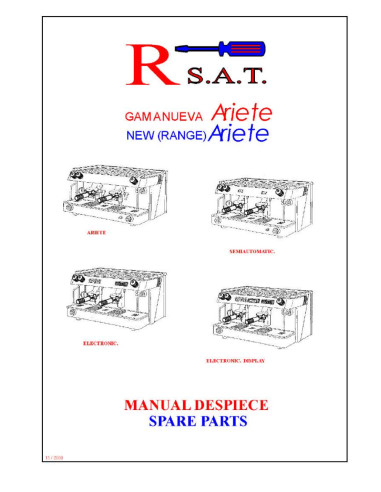 Pièces détachées QUALITY ESPRESSO FUTURMAT-ARIETE Annee 2008 