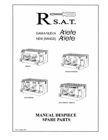 Pièces détachées QUALITY ESPRESSO FUTURMAT-ARIETE Annee 2004 