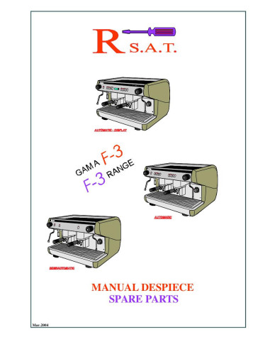 Pièces détachées QUALITY ESPRESSO FUTURMAT-F3 Annee 2004 