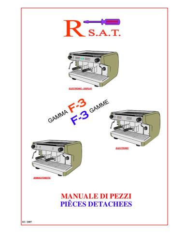 Pièces détachées QUALITY ESPRESSO FUTURMAT-F3 Annee 2007 