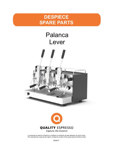 Pièces détachées QUALITY ESPRESSO FUTURMAT-PALANCA Annee 2017 