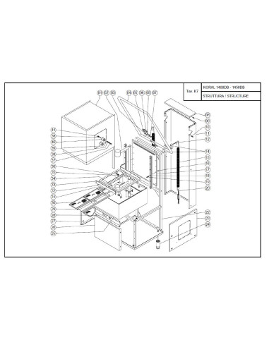 Pièces détachées KRUPPS KORAL 1400DB Annee 0 - KRUPPS KORAL 1400DB - Annee 0 - Krupps