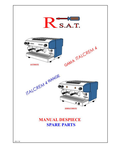 Pièces détachées QUALITY ESPRESSO ITALCREM-IT4 Annee 2014 