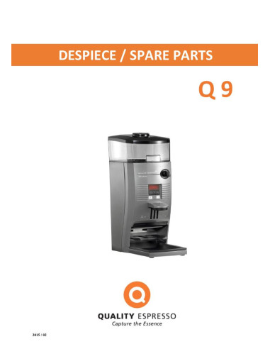 Pièces détachées QUALITY ESPRESSO FUTURMAT-Q9 Annee 2013 