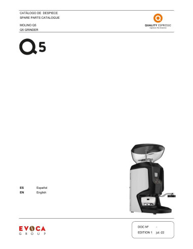 Pièces détachées QUALITY ESPRESSO Q5 (202207-) Annee 202207- 