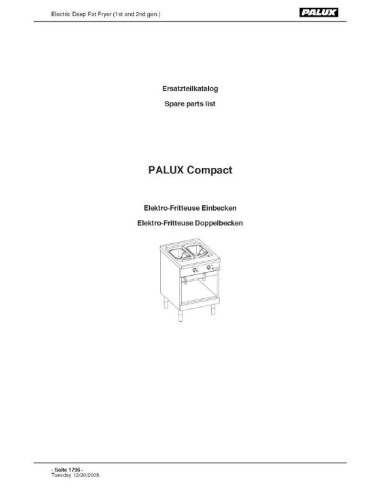 Pièces détachées PALUX COMPACT-ELECTRIC-DEEP-FAT-FRYER Annee 2006 